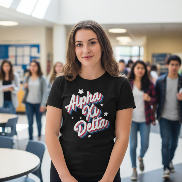 Alpha Xi Delta Flashback Tees