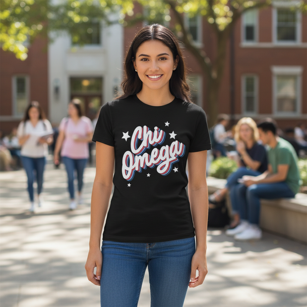 Chi Omega Flashback Tees