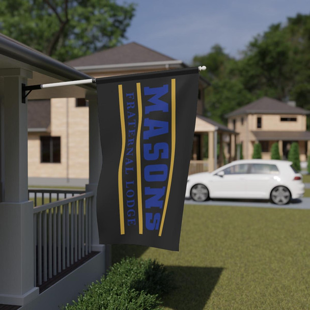 Printify Mason Letter Flag