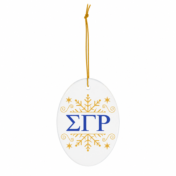 Sigma Gamma Rho Holiday Color Snowflake Christmas Ornaments