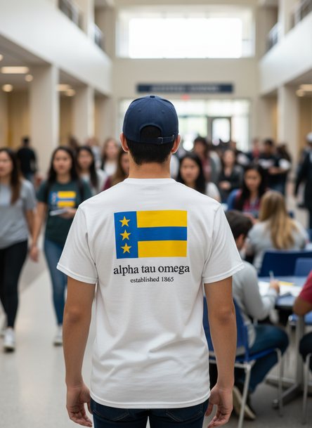 Alpha Tau Omega Flag T-shirts