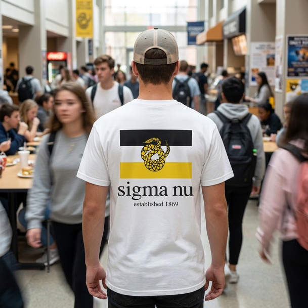 Sigma Nu Flag T-shirts