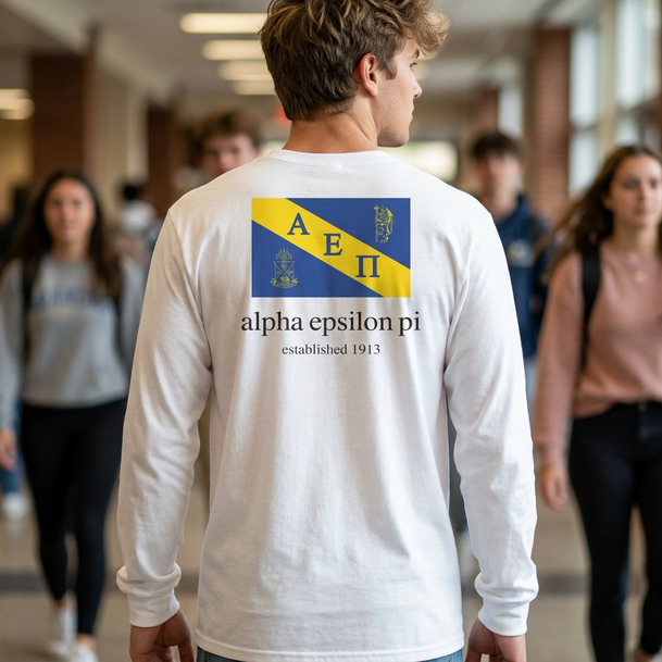Alpha Epsilon Pi Flag Long Sleeve T-Shirt