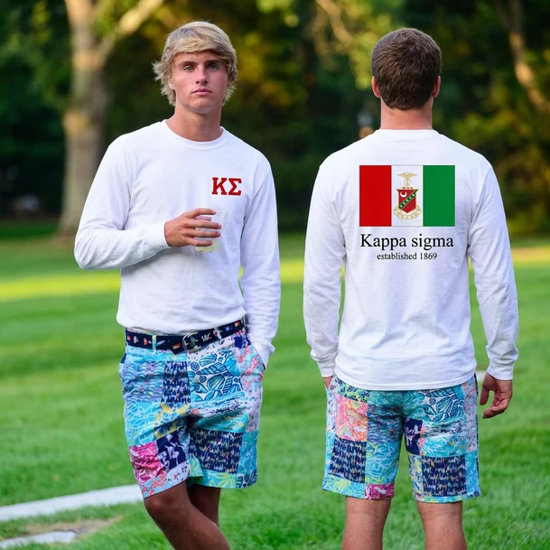 Kappa Sigma Flag Long Sleeve T-Shirt