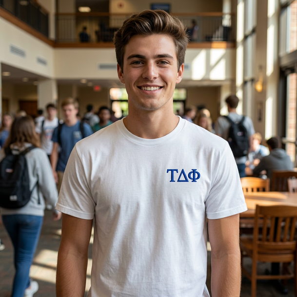 Tau Delta Phi Flag T-shirts