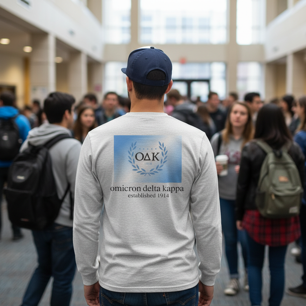 Omicron Delta Kappa Flag Long Sleeve T-Shirt