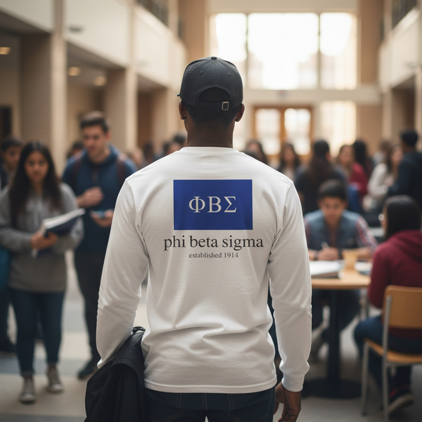 Phi Beta Sigma Flag Long Sleeve T-Shirt
