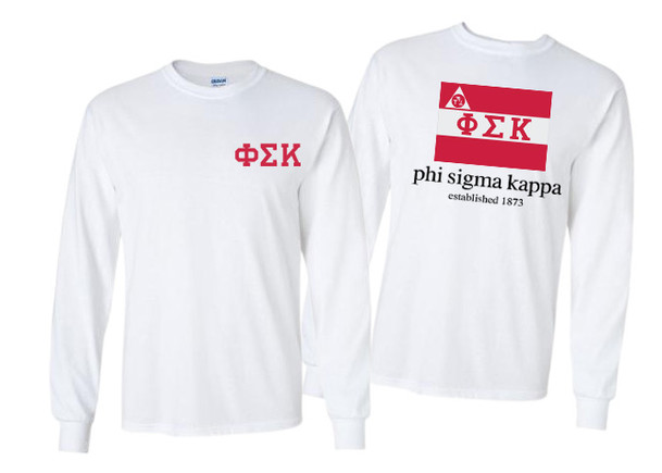 Phi Sigma Kappa Flag Long Sleeve T-Shirt