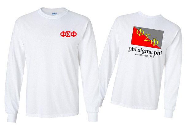 Greekgear Phi Sigma Phi Flag Long Sleeve T-Shirt 