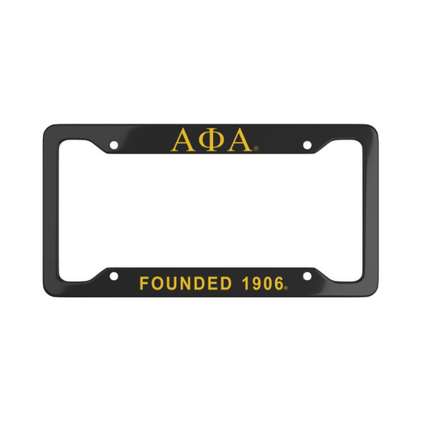 Alpha Phi Alpha Fraternity Founded License Plate Frames