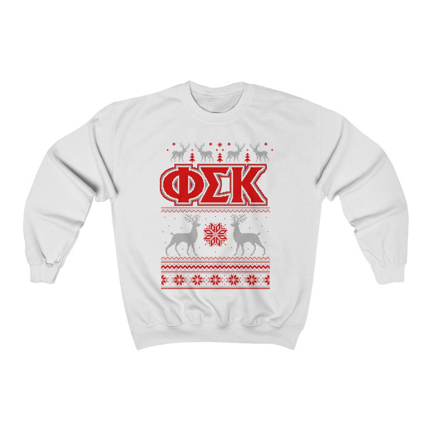 Phi Sigma Kappa Ugly Christmas Sweater Crewneck Sweatshirts