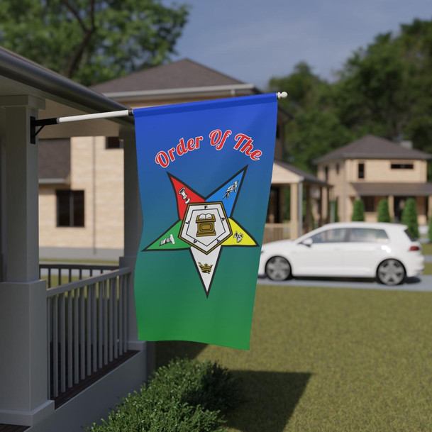 Printify Order Of The Eastern Star House Flag Banner 