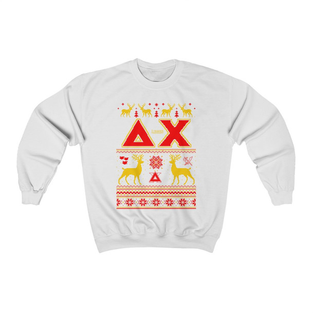 Delta Chi Ugly Christmas Sweater Crewneck Sweatshirts