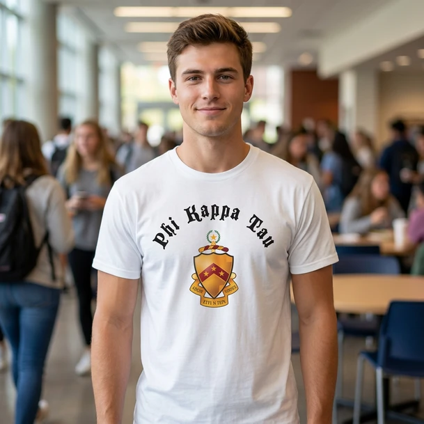 Phi Kappa Tau Vintage Crest T-shirt