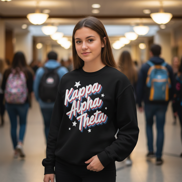 Kappa Alpha Theta Flashback Crewneck Sweatshirt
