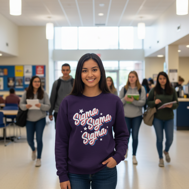 Sigma Sigma Sigma Flashback Crewneck Sweatshirt