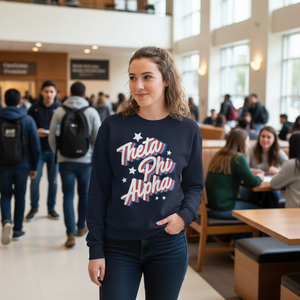 Theta Phi Alpha Flashback Crewneck Sweatshirt