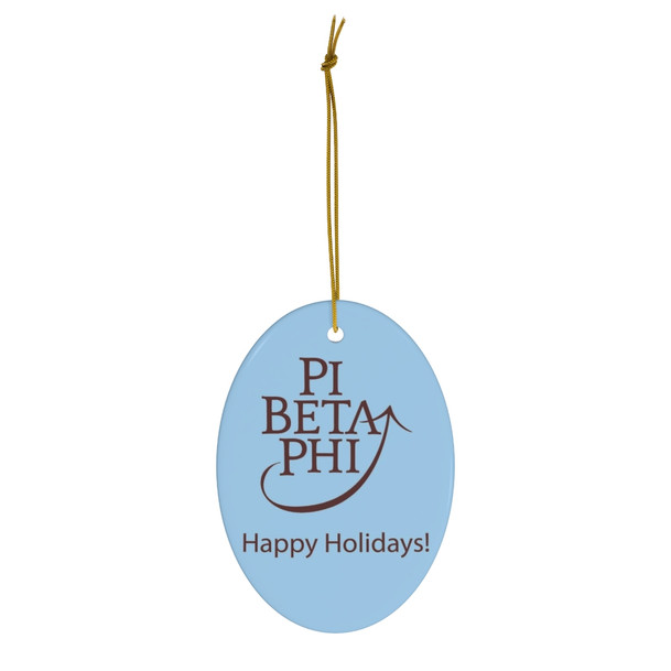 Pi Beta Phi Holiday Color Mascot Christmas Ornaments