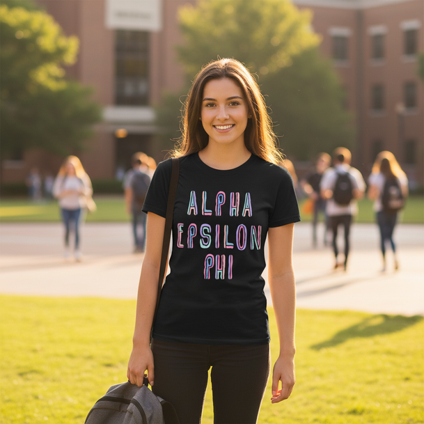 Alpha Epsilon Phi Tinsel Tees