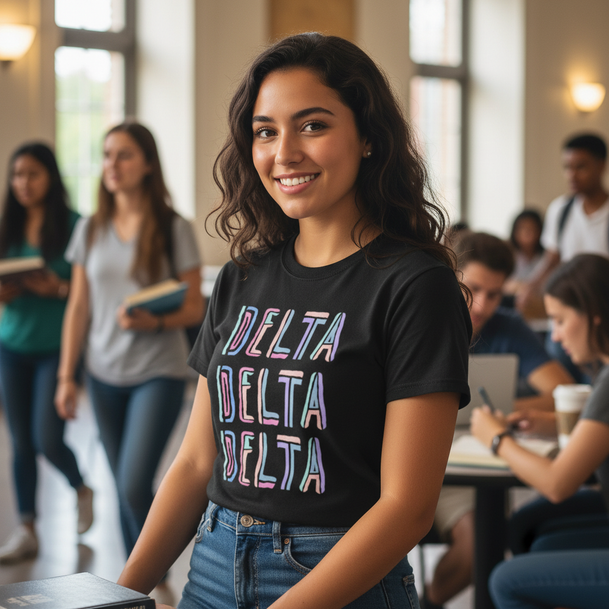 Delta Delta Delta Tinsel Tees
