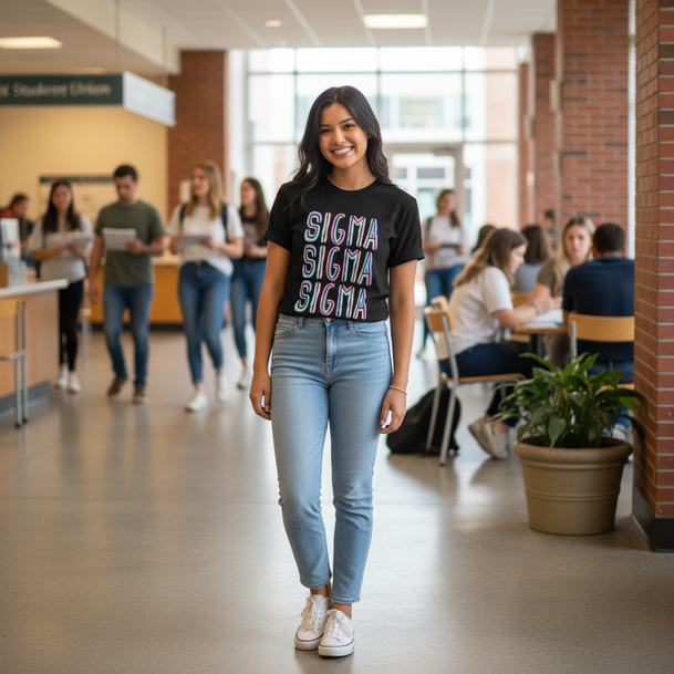 Sigma Sigma Sigma Tinsel Tees