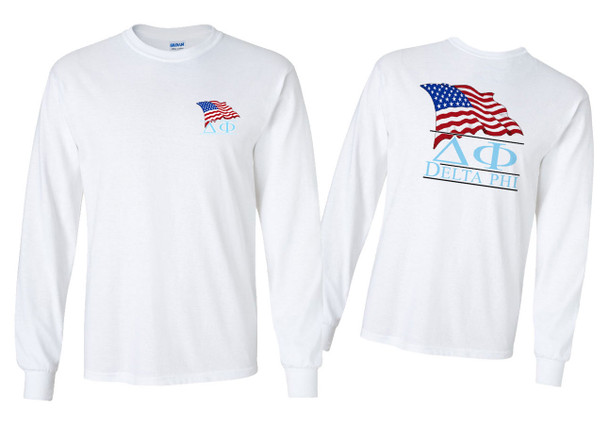 Delta Phi Patriot Long Sleeve T-Shirts