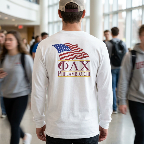 Phi Lambda Chi Patriot Long Sleeve T-Shirts