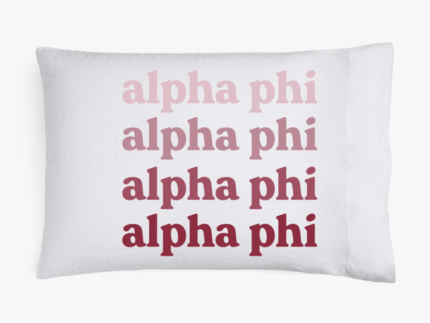 Sorority Shop Alpha Phi Ombre Retro Pillowcases 