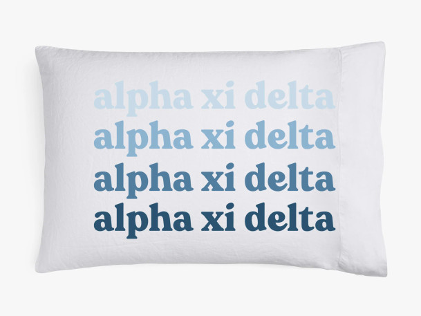 Alpha Xi Delta Ombre Retro Pillowcases