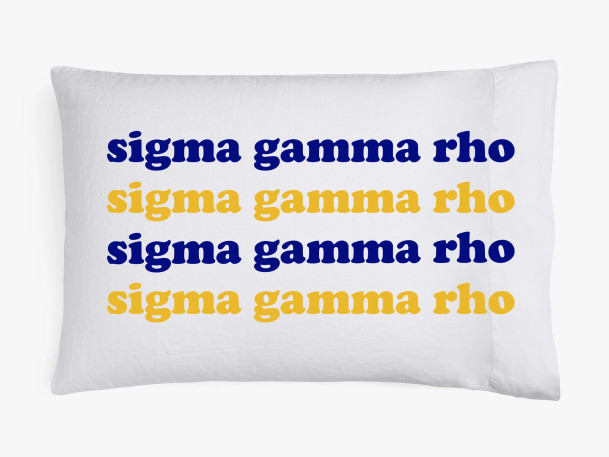 Sigma Gamma Rho Ombre Retro Pillowcases