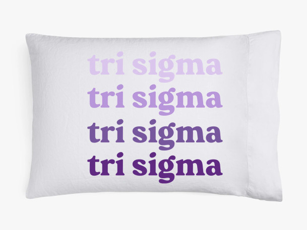 Sigma Sigma Sigma Ombre Retro Pillowcases