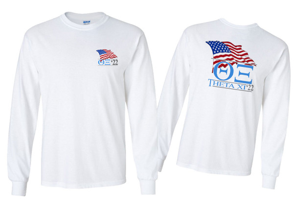 Theta Xi Patriot Long Sleeve T-Shirts