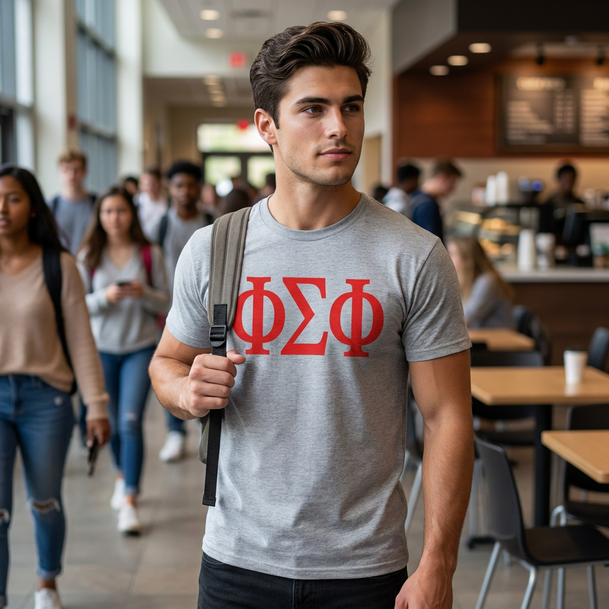 PHI SIGMA PHI LETTERED TEE - $24.95