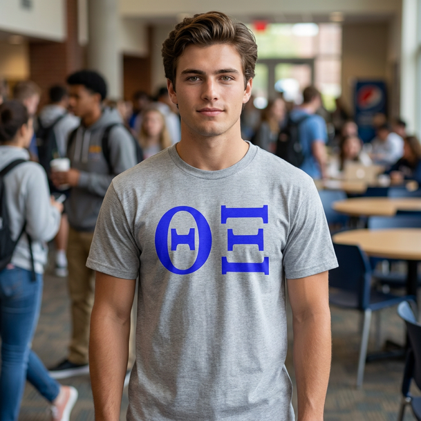 THETA XI LETTERED TEE - $24.95
