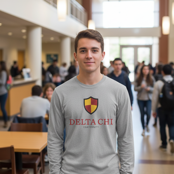 Delta Chi Logo Long Sleeve T-Shirts
