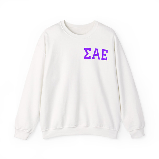 Sigma Alpha Epsilon World Famous Crest - Shield Crewneck Sweatshirts