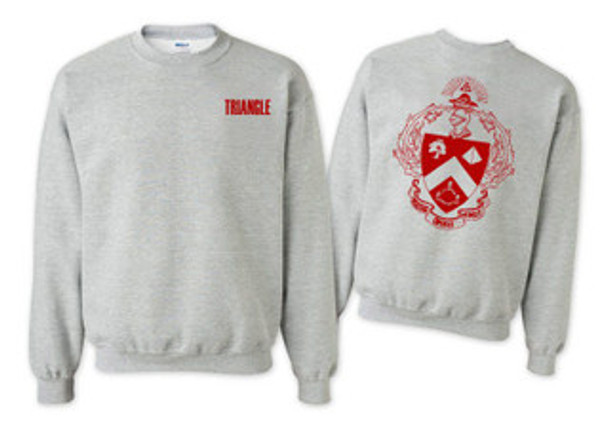 Triangle World Famous Crest - Shield Crewneck Sweatshirts