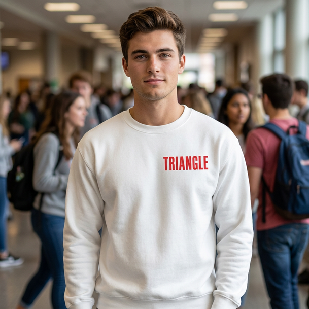 Triangle World Famous Crest - Shield Crewneck Sweatshirts