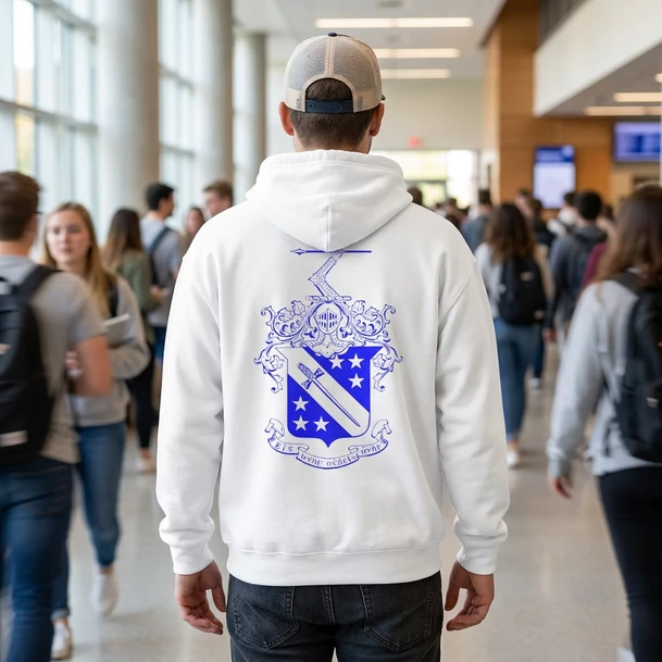 Phi Delta Theta World Famous Crest - Shield Hooded Sweatshirts