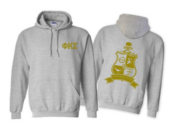 Phi Kappa Sigma World Famous Crest - Shield Hooded Sweatshirts