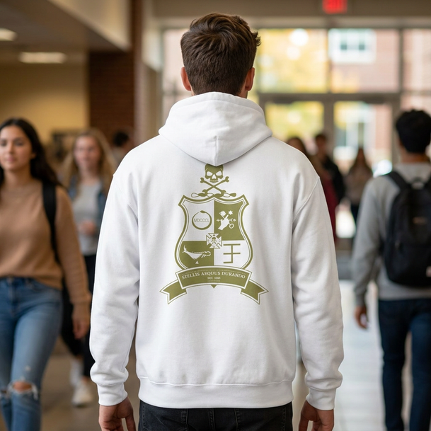 Phi Kappa Sigma World Famous Crest - Shield Hooded Sweatshirts