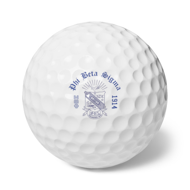 Phi Beta Sigma Golf Balls, Set of 6