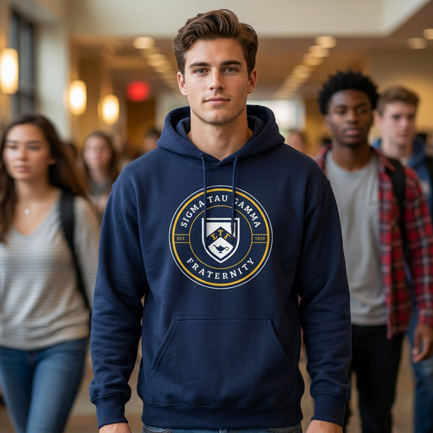 Sigma Tau Gamma Shield Hooded Sweatshirts - Exclusive