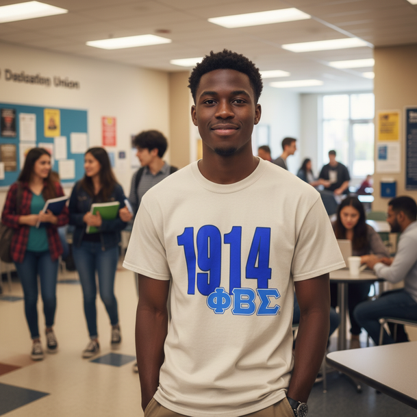 Phi Beta Sigma Greek Established Year Tees