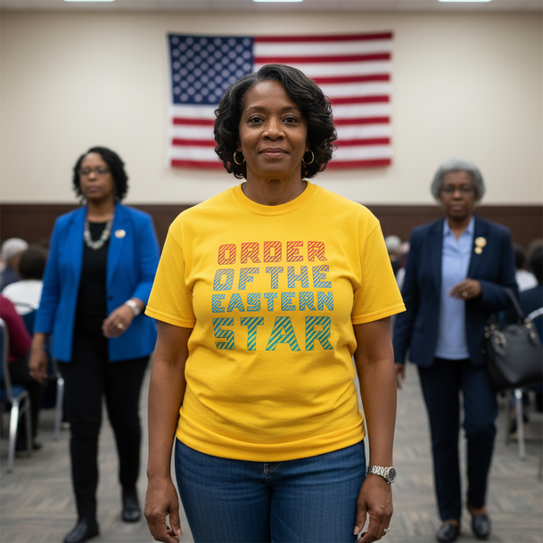 Order of the Eastern Star Big Lines Tees