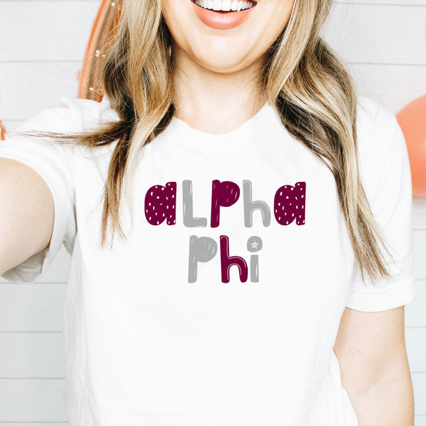 Alpha Phi Whimsy Tees