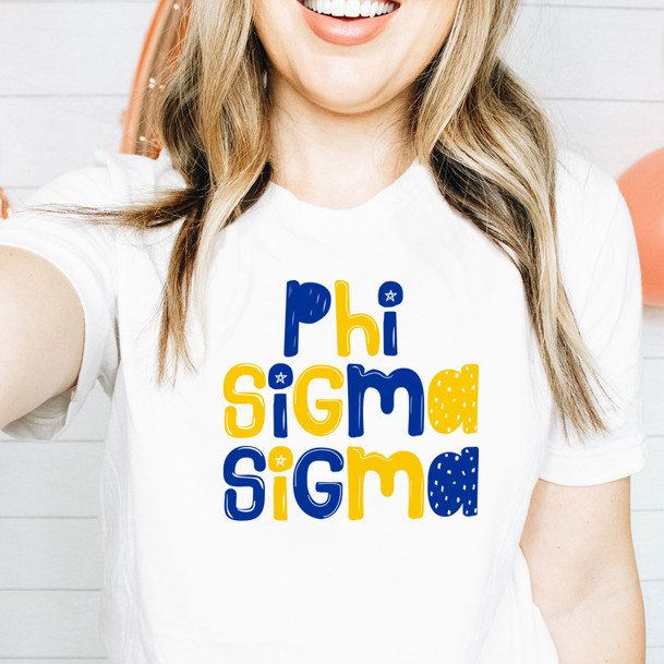 Phi Sigma Sigma Whimsy Tees