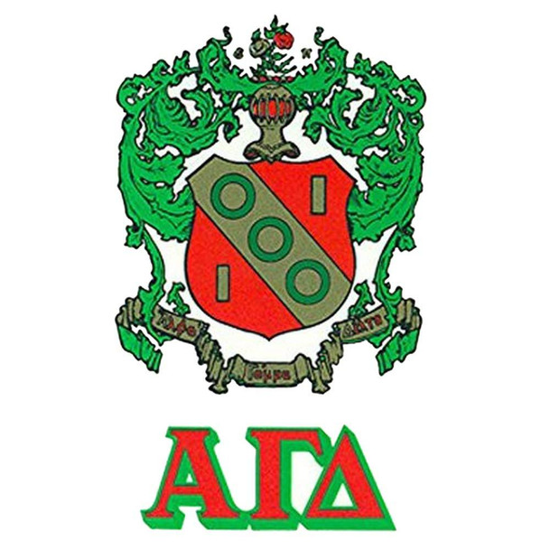 Greekgear Alpha Gamma Delta Crest Decals 