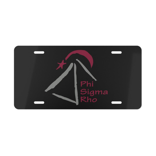 Printify Phi Sigma Rho Pyramid License Plate 