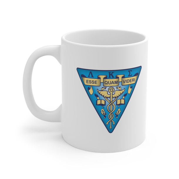 Lambda Kappa Sigma Crest Ceramic Coffee Cup, 11oz.